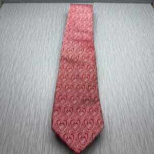 Valentino Silk Tie Red Paisley Floral Medallion Made In Italy Designer